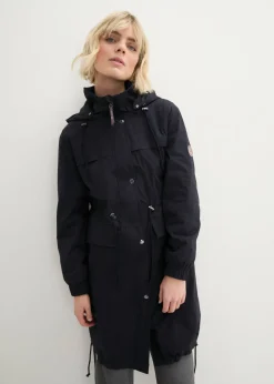 bonprix bonprix Chaquetas Y Abrigos>Parka tipo gabardina con bolsillos grandes Negro