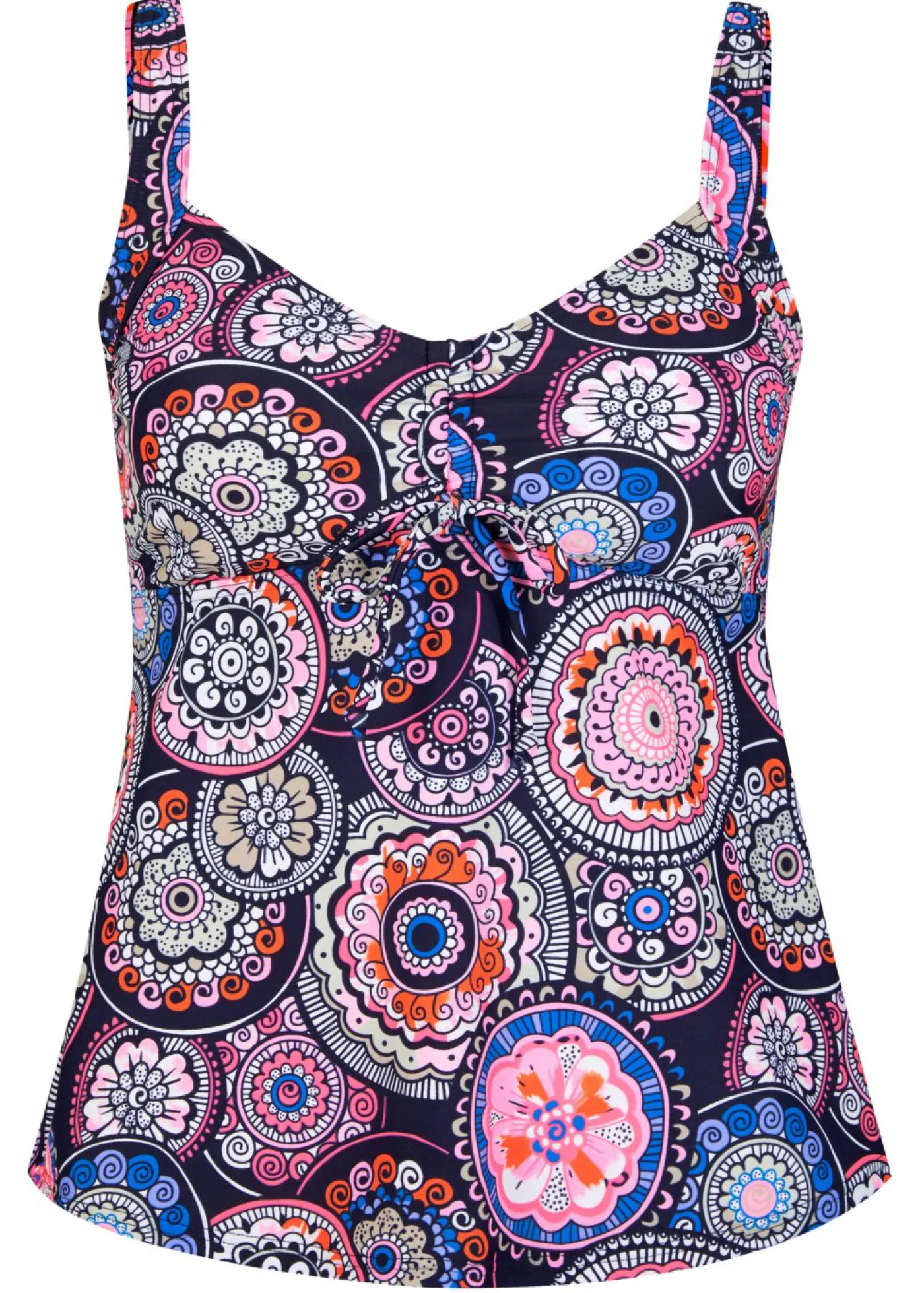 bonprix bonprix Conjuntos De Traje De Baño|Tankinis>Parte superior de tankini púrpura/rosa caliente