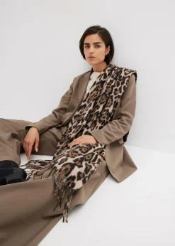 bonprix bonprix Bufandas Y Pañuelos>Pañuelo estampado leo negro-marrón