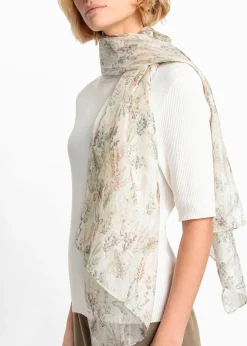 bonprix bonprix Complementos Temáticos·Accesorios Elegantes|Bufandas Y Pañuelos>Pañuelo de seda Arena claro-verde pastel