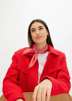 bonprix bonprix Bufandas Y Pañuelos>Pañuelo Nicky con rayas fresa-blanco con rayas