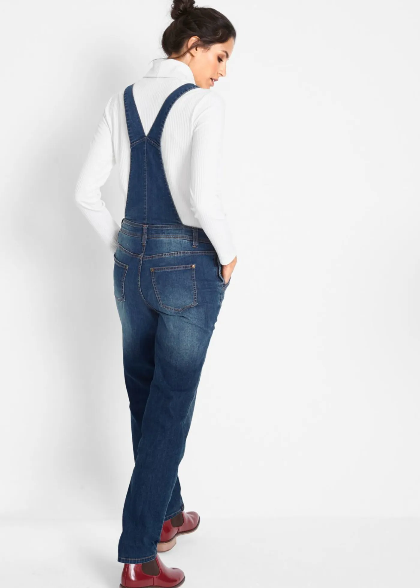 bonprix bonprix Vaqueros>Peto vaquero con ajuste boyfriend Denim