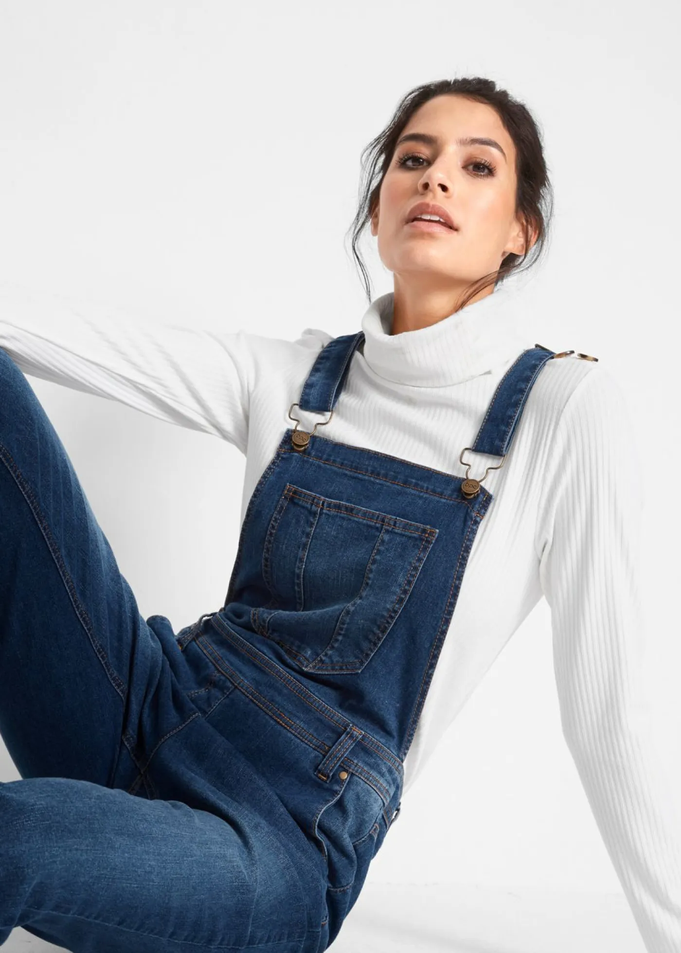 bonprix bonprix Vaqueros>Peto vaquero con ajuste boyfriend Denim
