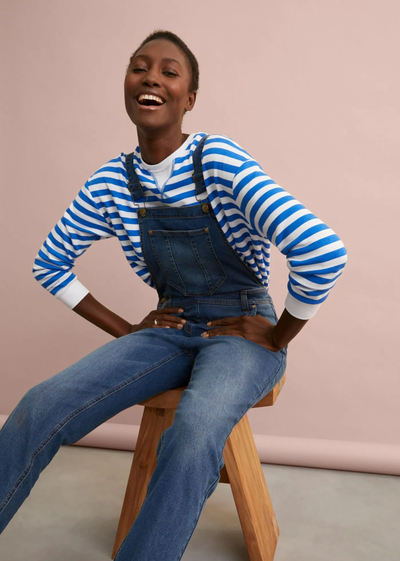 bonprix bonprix Vaqueros>Peto vaquero con ajuste boyfriend Denim