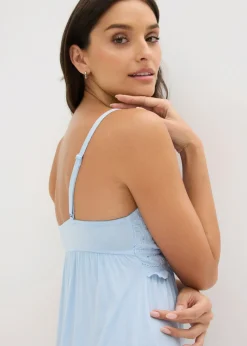 Mujer bonprix bonprix Picardías de viscosa con un bonito bordado calado