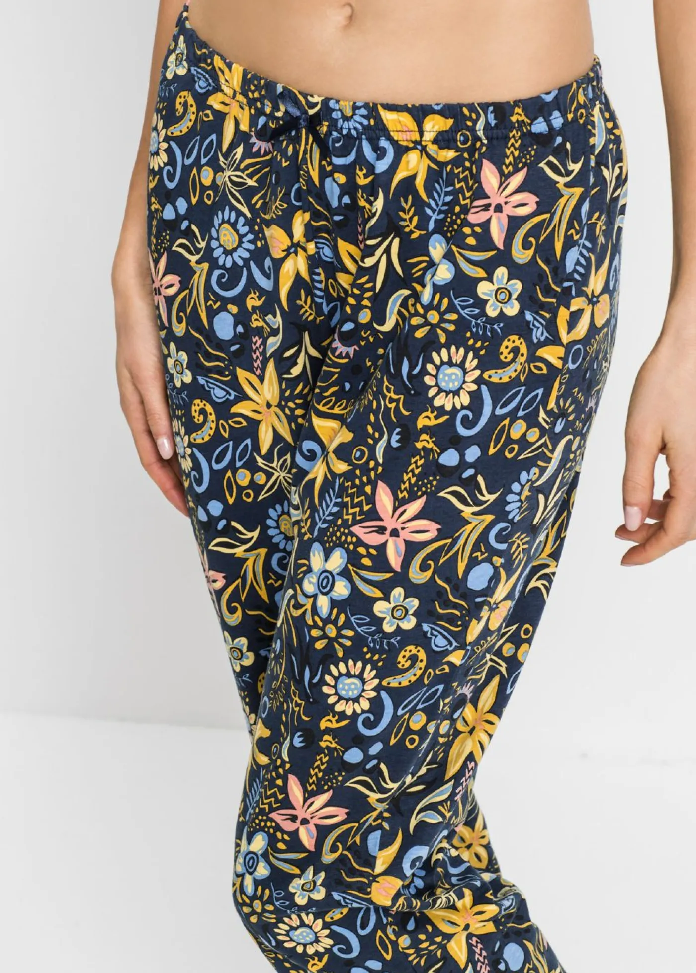 Mujer bonprix bonprix Pijama capri con mangas cortas, de algodón puro