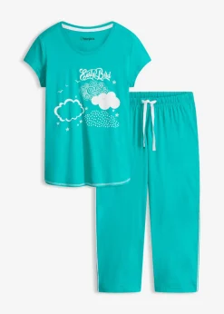 Mujer bonprix bonprix Pijama capri de algodón orgánico puro