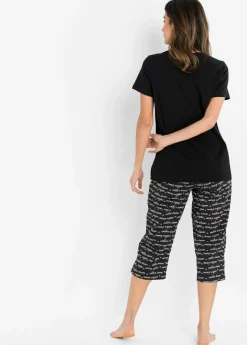 Mujer bonprix bonprix Pijama capri de algodón puro