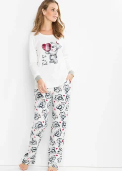 Mujer bonprix bonprix Pijama con aplicación de franela
