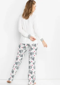 Mujer bonprix bonprix Pijama con aplicación de franela