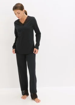Mujer bonprix bonprix Pijama con encaje delicado