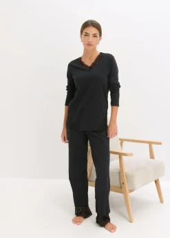 Mujer bonprix bonprix Pijama con encaje delicado