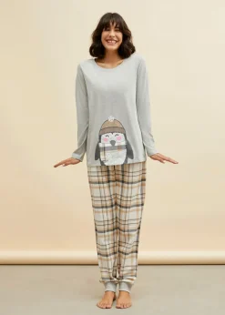 Mujer bonprix bonprix Pijama con pantalón de franela