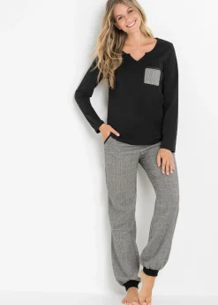 Mujer bonprix bonprix Pijama con pantalón de franela