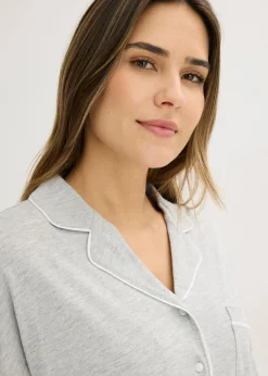 Mujer bonprix bonprix Pijama con viscosa y botones