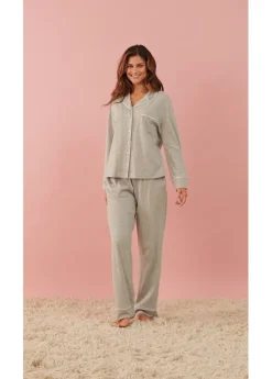 Mujer bonprix bonprix Pijama con viscosa y botones