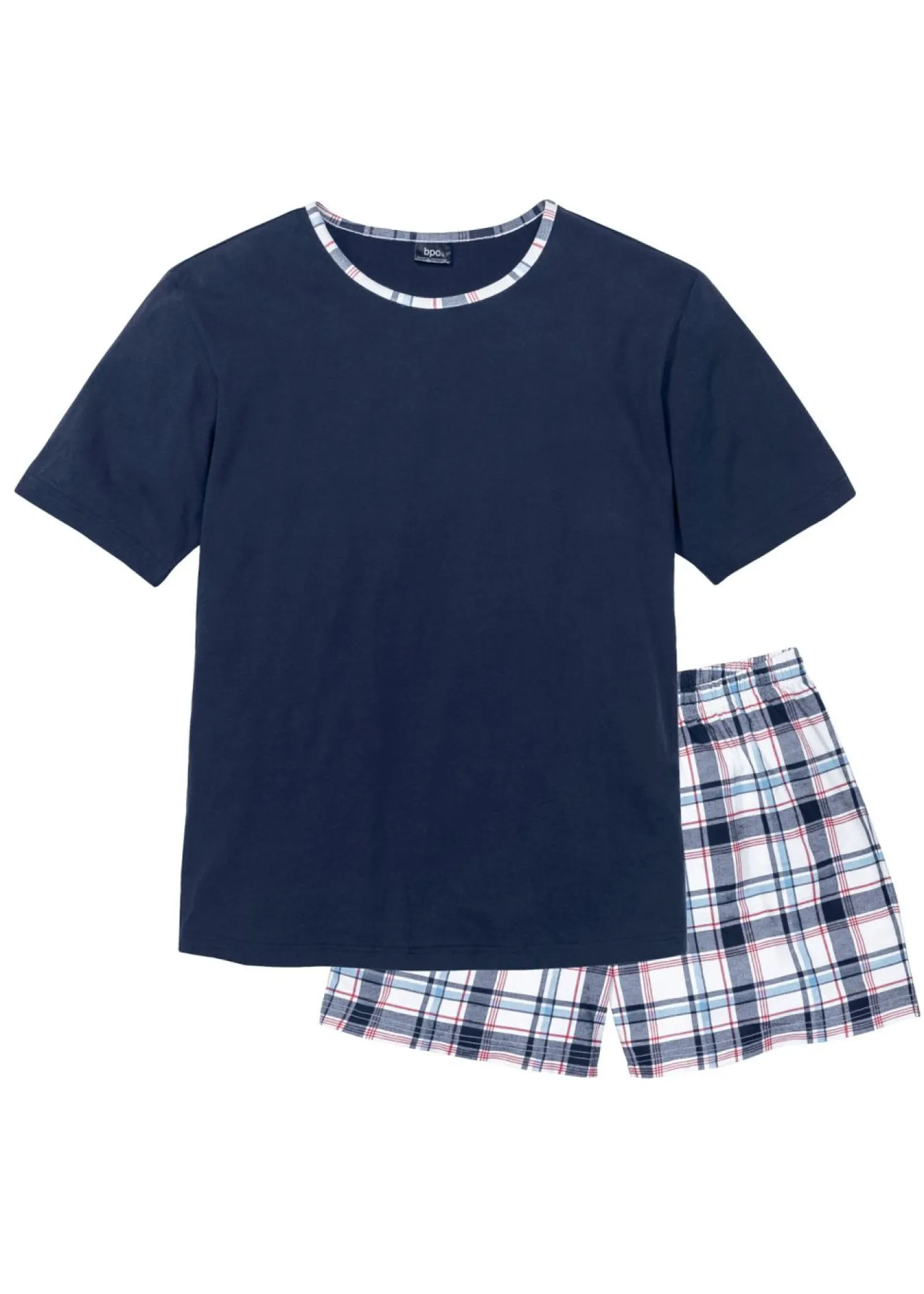 bonprix bonprix Pijamas|Ropa Interior·Pijamas>Pijama corto Azul oscuro de cuadros