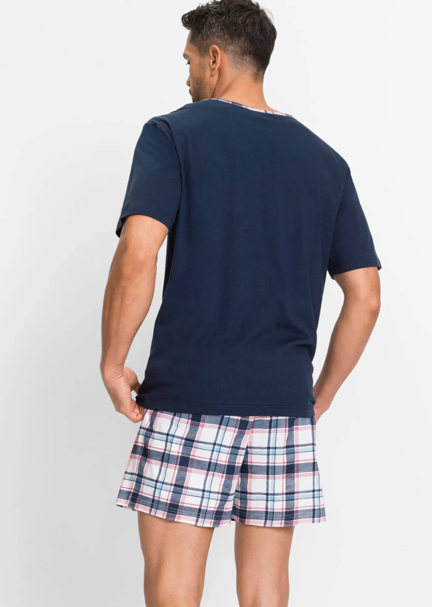 bonprix bonprix Pijamas|Ropa Interior·Pijamas>Pijama corto Azul oscuro de cuadros