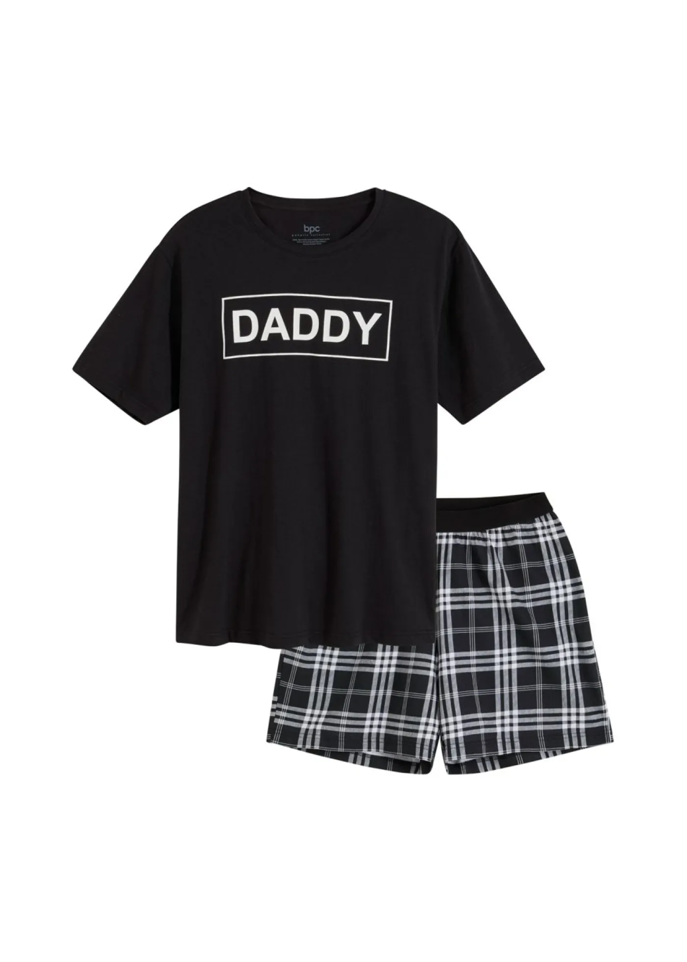 bonprix bonprix Pijamas|Ropa Interior·Pijamas>Pijama corto negro a cuadros