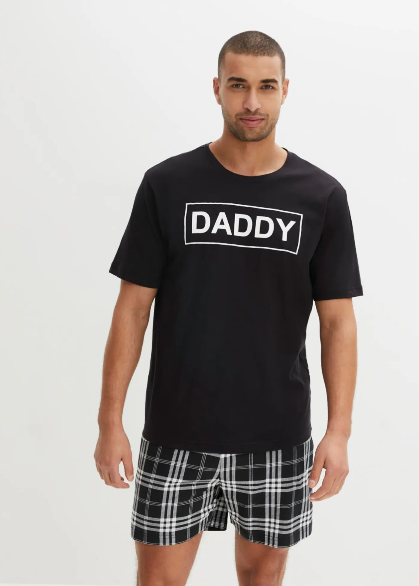 bonprix bonprix Pijamas|Ropa Interior·Pijamas>Pijama corto negro a cuadros