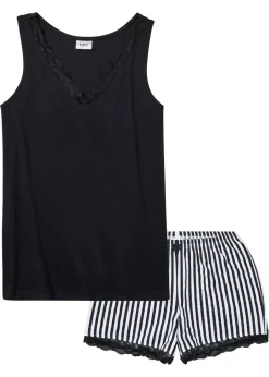 Mujer bonprix bonprix Pijama corto con encaje fino