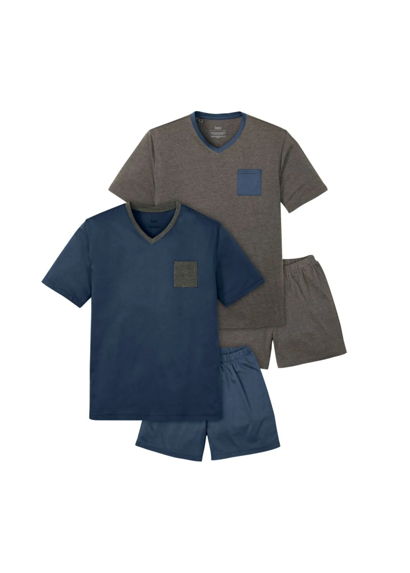 Hombre bonprix bonprix Pijama corto de algodón (4 piezas)