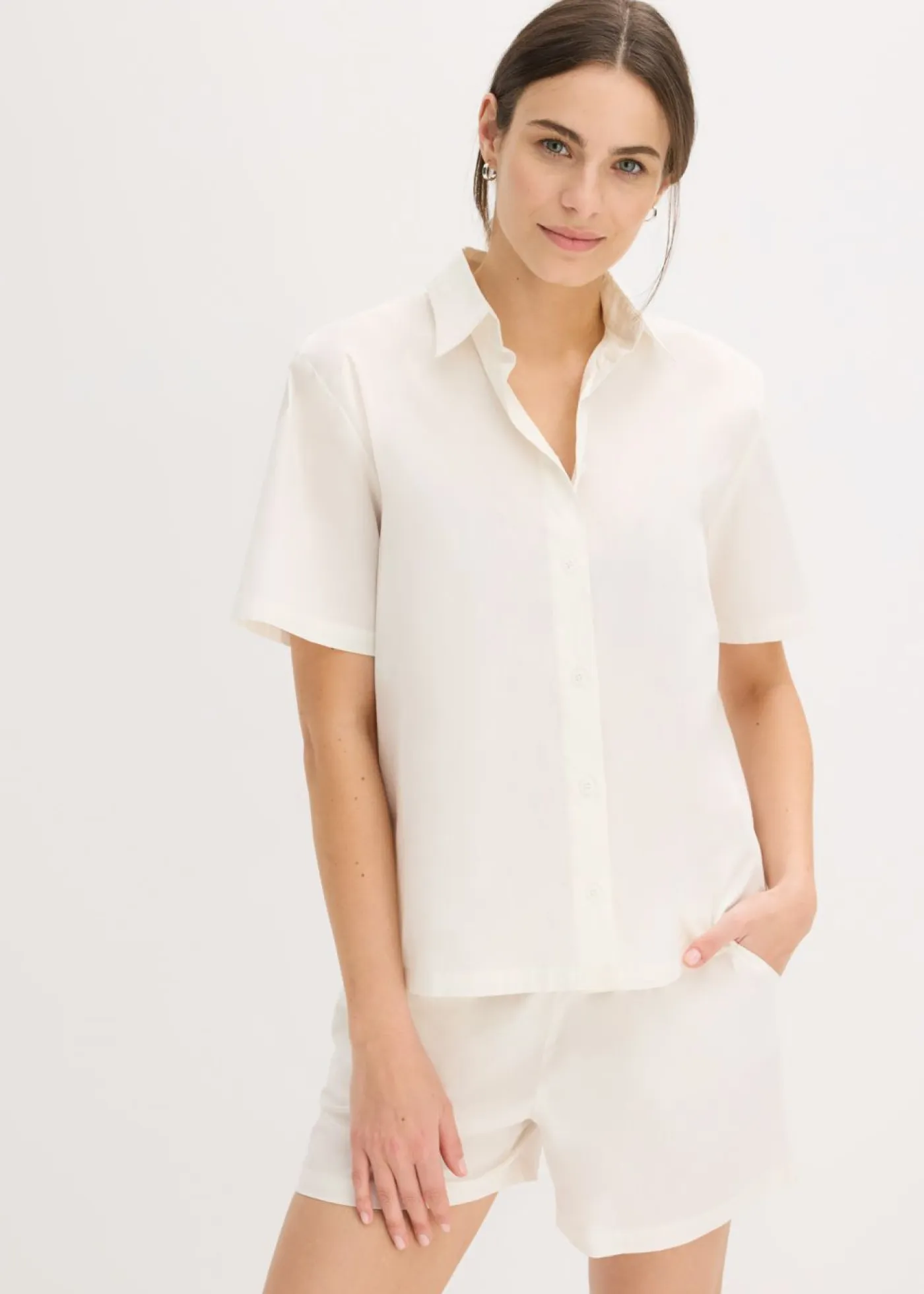 Mujer bonprix bonprix Pijama corto de algodón puro