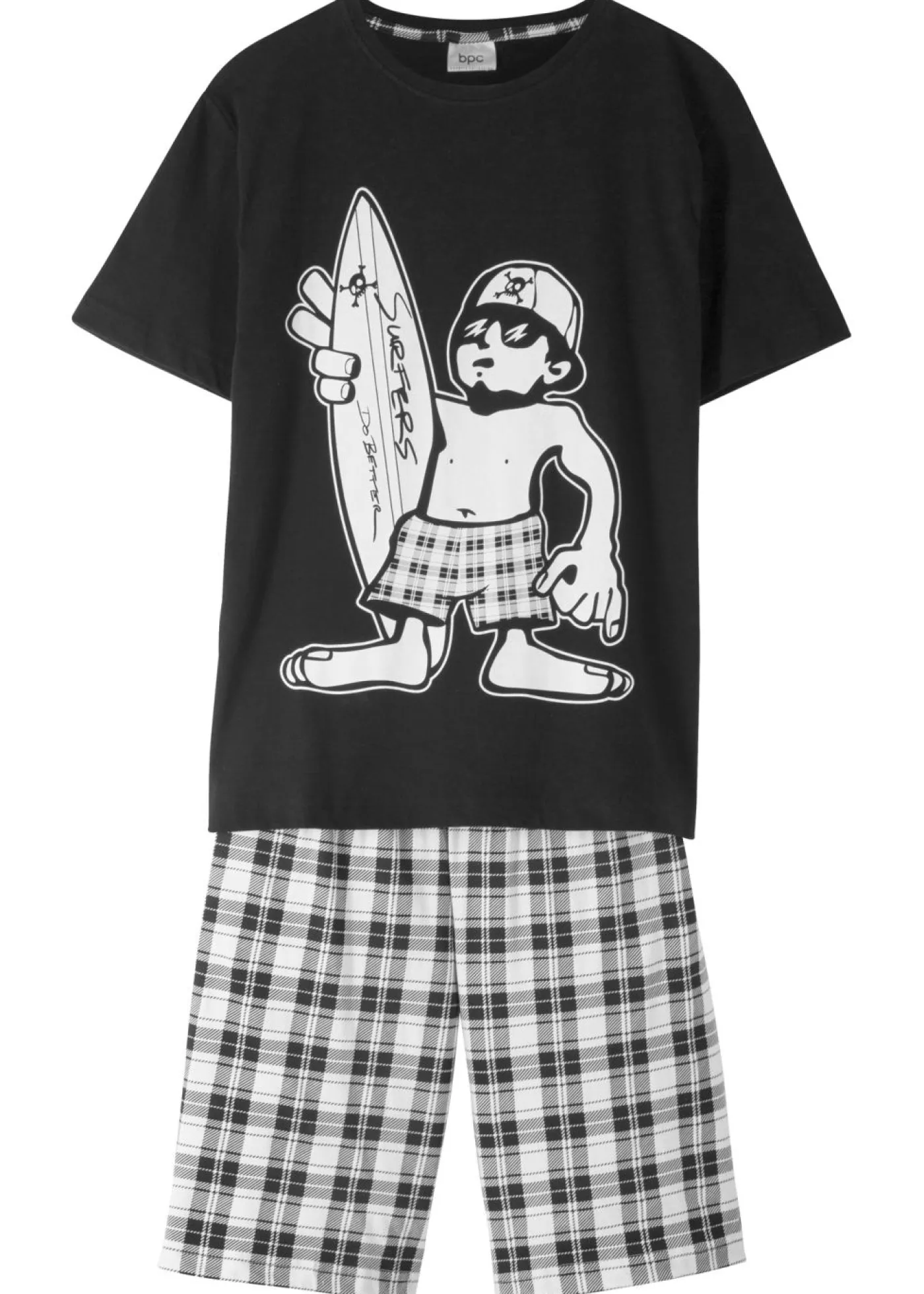 Niños bonprix bonprix Pijama corto de algodón puro (2 piezas)