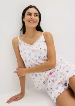 Mujer bonprix bonprix Pijama corto de canalé