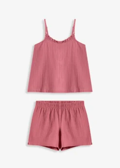 Mujer bonprix bonprix Pijama corto de muselina suave y tirantes finos