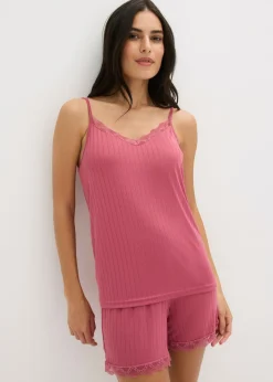 Mujer bonprix bonprix Pijama corto de pointelle suave