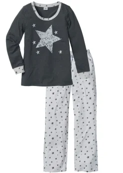 bonprix bonprix Ropa Para Dormir>Pijama de algodón orgánico carbón moteado