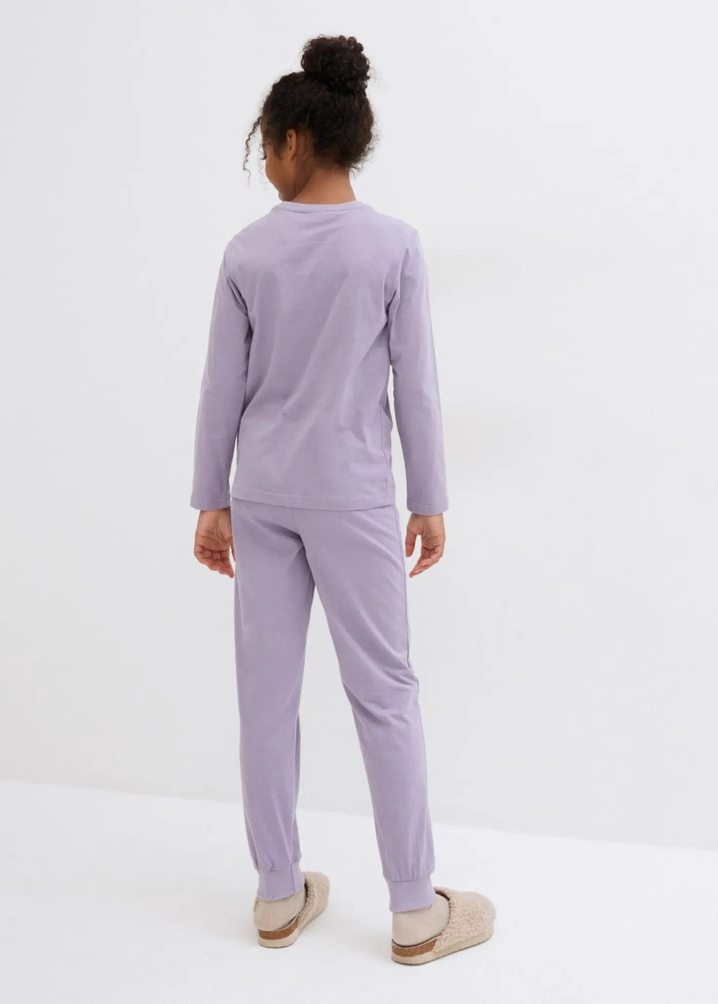 bonprix bonprix Niña·Pijamas>Pijama de algodón orgánico puro (4 piezas) pizarra-violeta ahumado