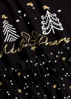 Mujer bonprix bonprix Pijama de algodón puro con estampado brillante