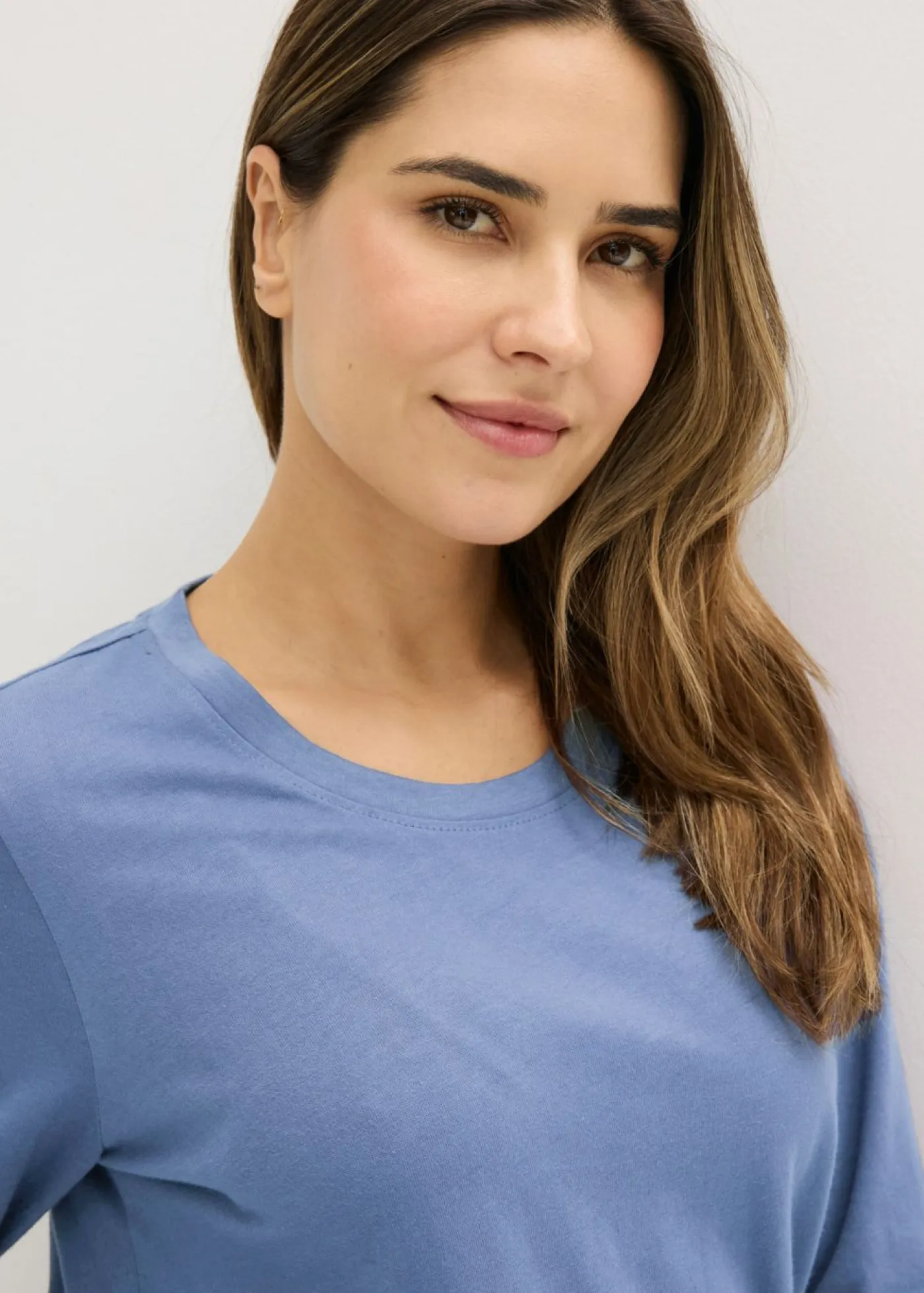 bonprix bonprix Ropa Para Dormir>Pijama de algodón puro (3 piezas) azul provenzal-granito