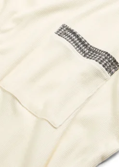 bonprix bonprix Ropa Para Dormir>Pijama de algodón suave beige natural-negro a cuadros