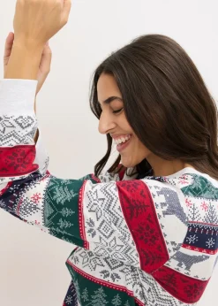 Mujer bonprix bonprix Pijama de algodón suave con bolsa de regalo