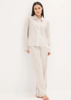 Mujer bonprix bonprix Pijama de algodón tejido con corte holgado