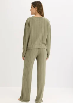Mujer bonprix bonprix Pijama de canalé suave