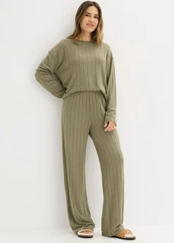 Mujer bonprix bonprix Pijama de canalé suave