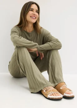 Mujer bonprix bonprix Pijama de canalé suave