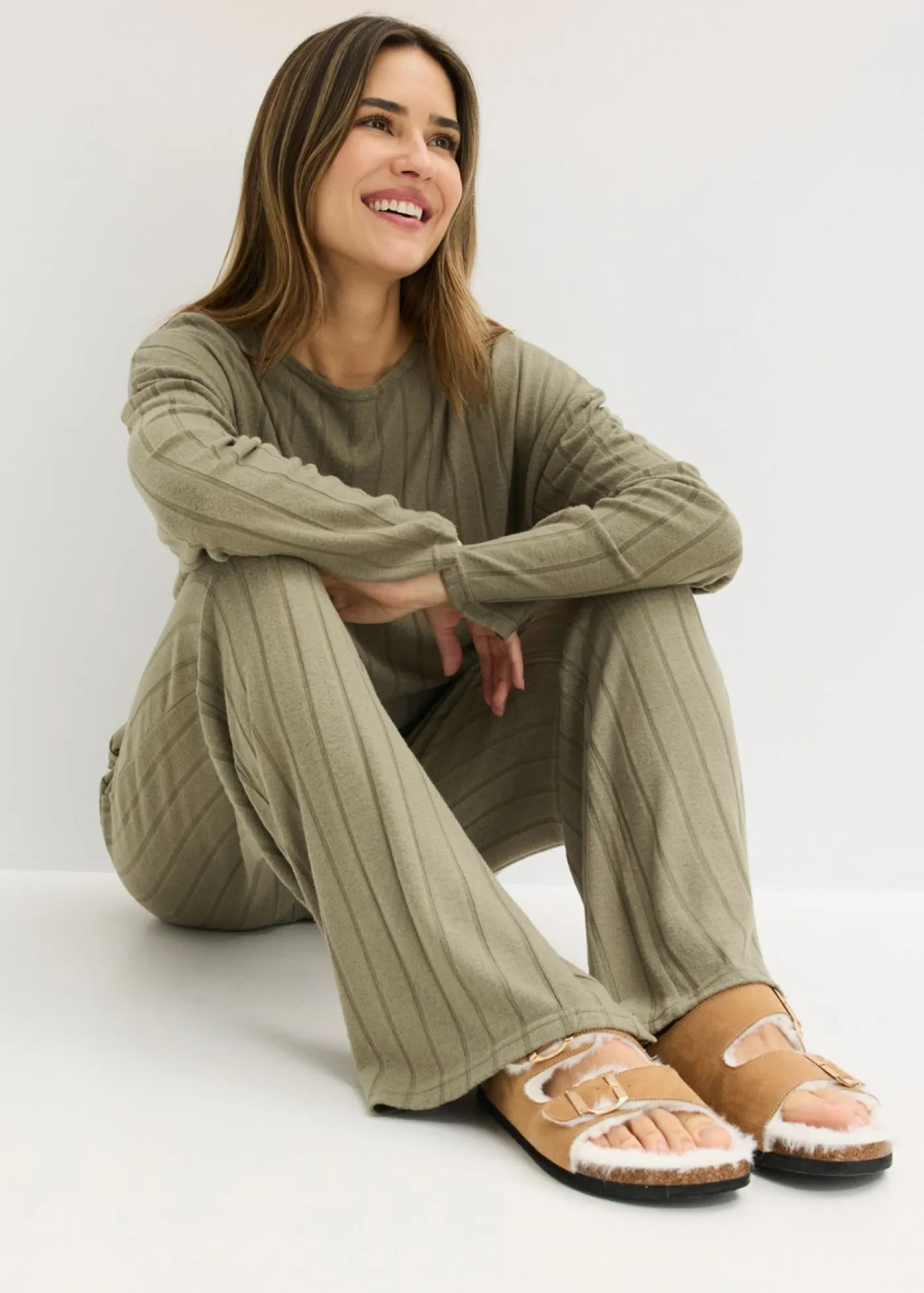 Mujer bonprix bonprix Pijama de canalé suave