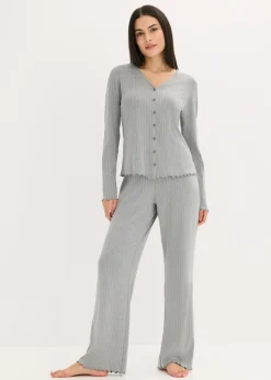 Mujer bonprix bonprix Pijama de pointelle suave