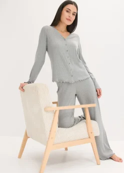 Mujer bonprix bonprix Pijama de pointelle suave