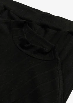 bonprix bonprix Homewear|Ropa Para Dormir>Pijama holgado de punto suave de canalé Negro
