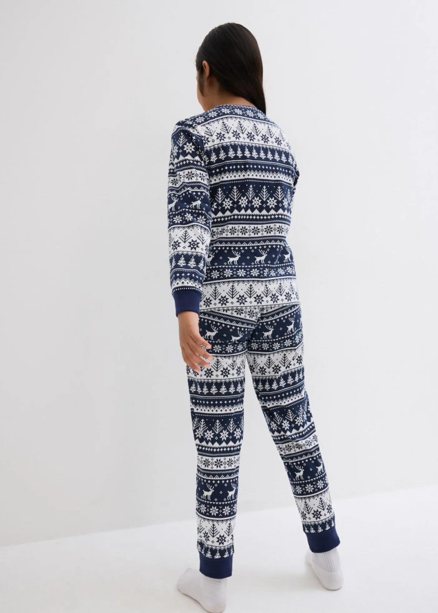 bonprix bonprix Niño·Pijamas|Niña·Pijamas>Pijama infantil de algodón orgánico puro (2 piezas) azul almirante-blanco