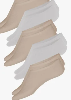 bonprix bonprix Medias|Ropa Interior·Calcetines>Pinkies de poliéster (5 unidades) Beige tiza + plata mate