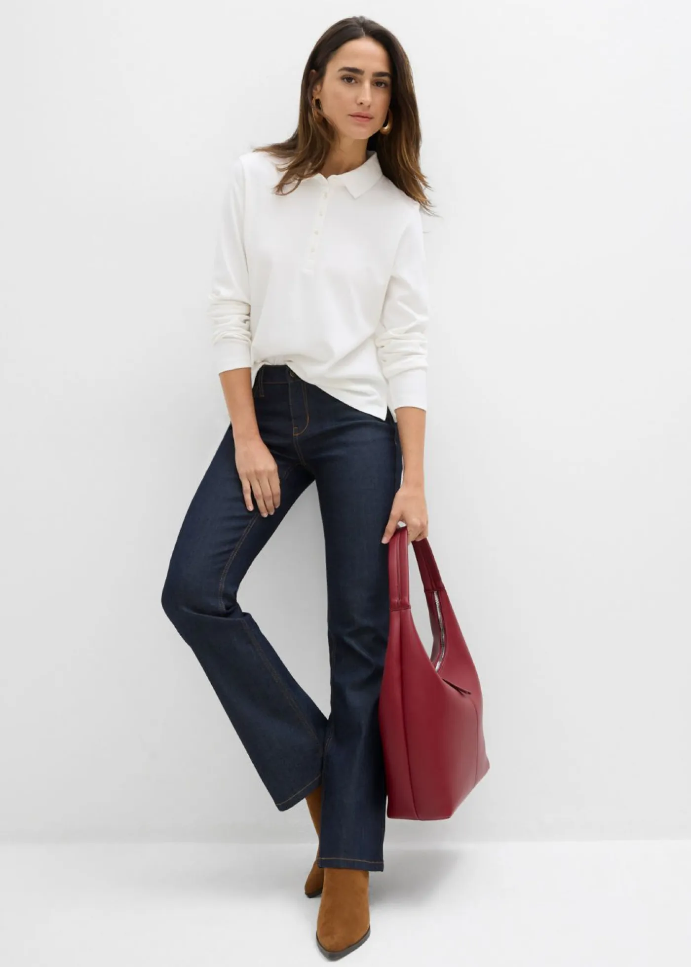 Mujer bonprix bonprix Polo de algodón orgánico pesado