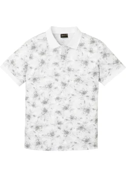 bonprix bonprix Camisetas Y Polos>Polo de algodón orgánico puro Blanco-gris claro