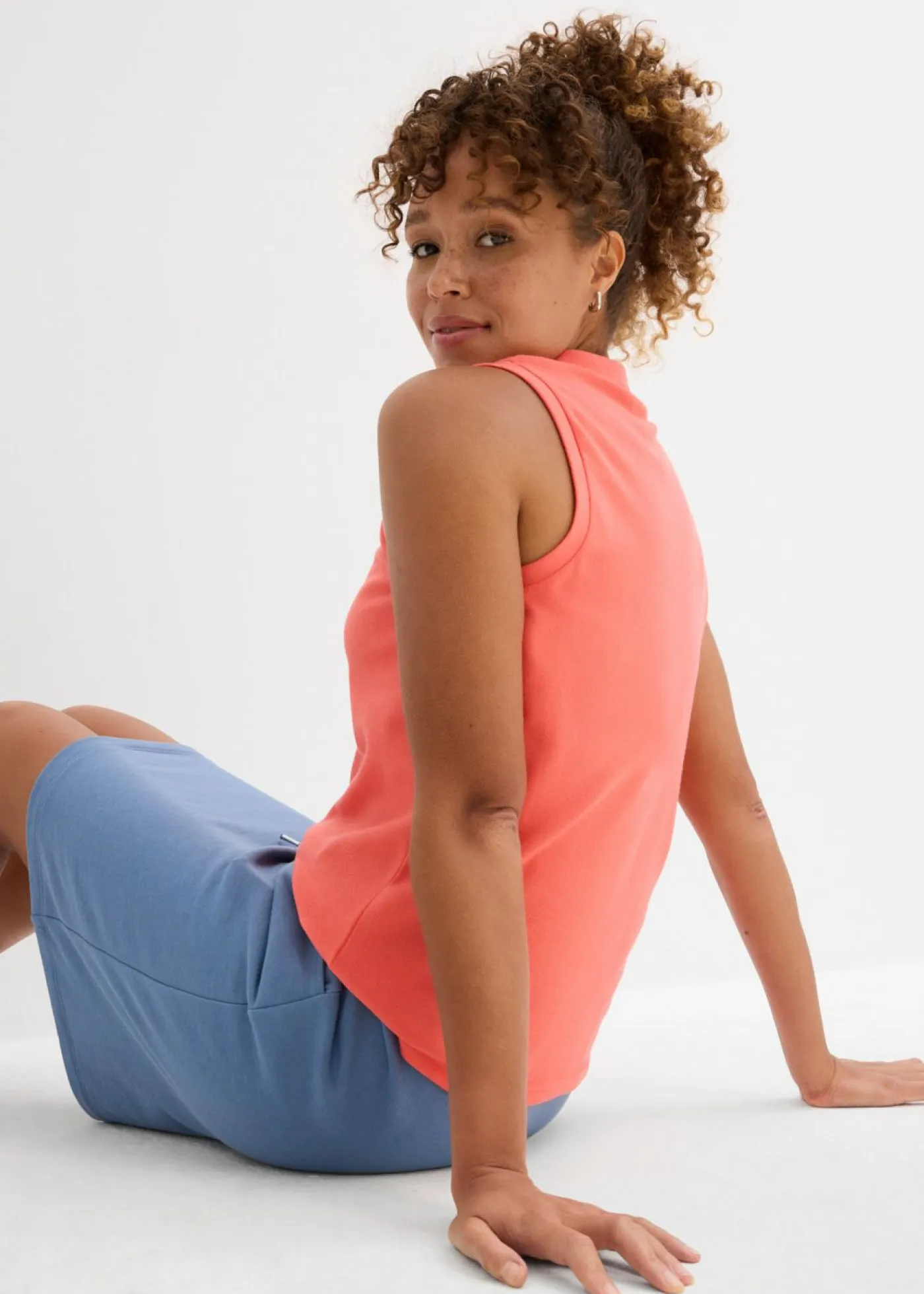 bonprix bonprix Básicos|Camisetas>Polo de algodón orgánico puro Salmón claro